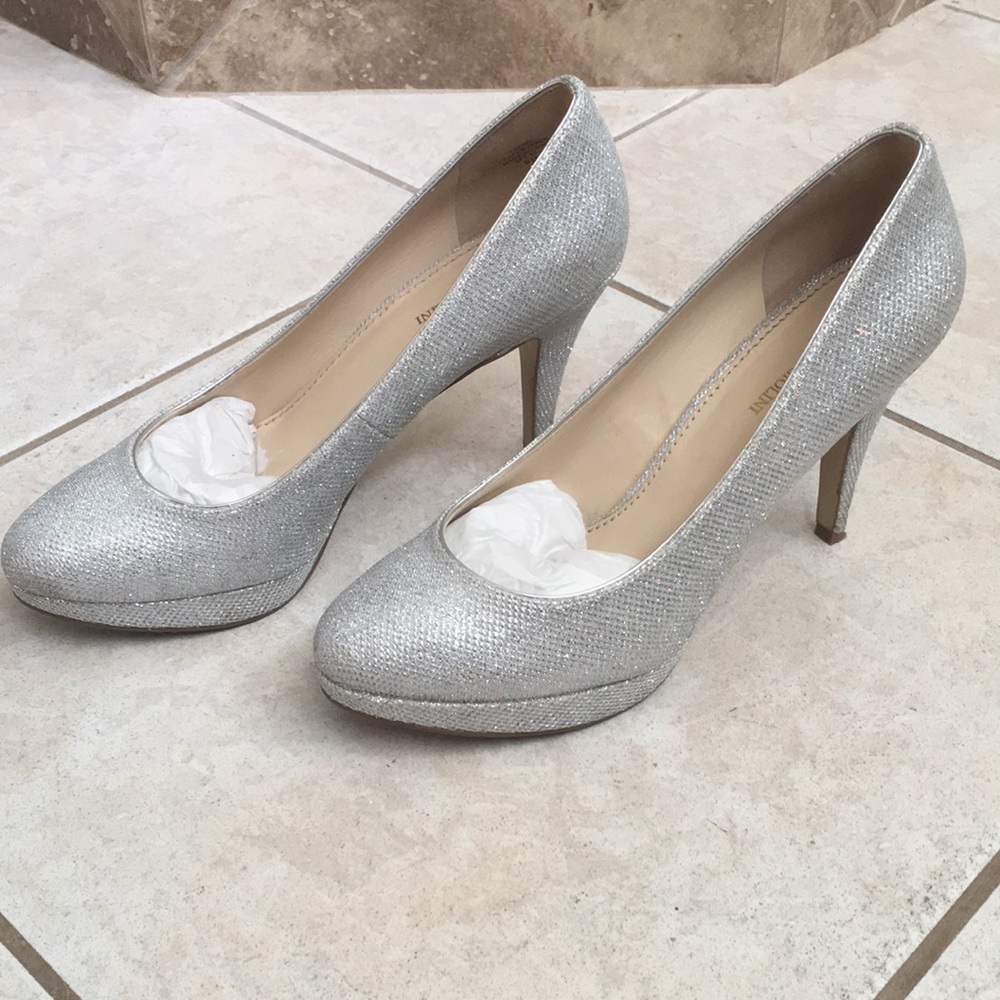 Enzo Angiolini glitter platform heels